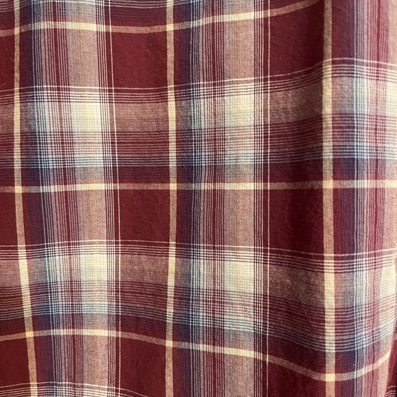 Wrangler Retro Red Plaid Long Sleeve Western Shirt Snap Closure Size XL - Picture 2 of 4